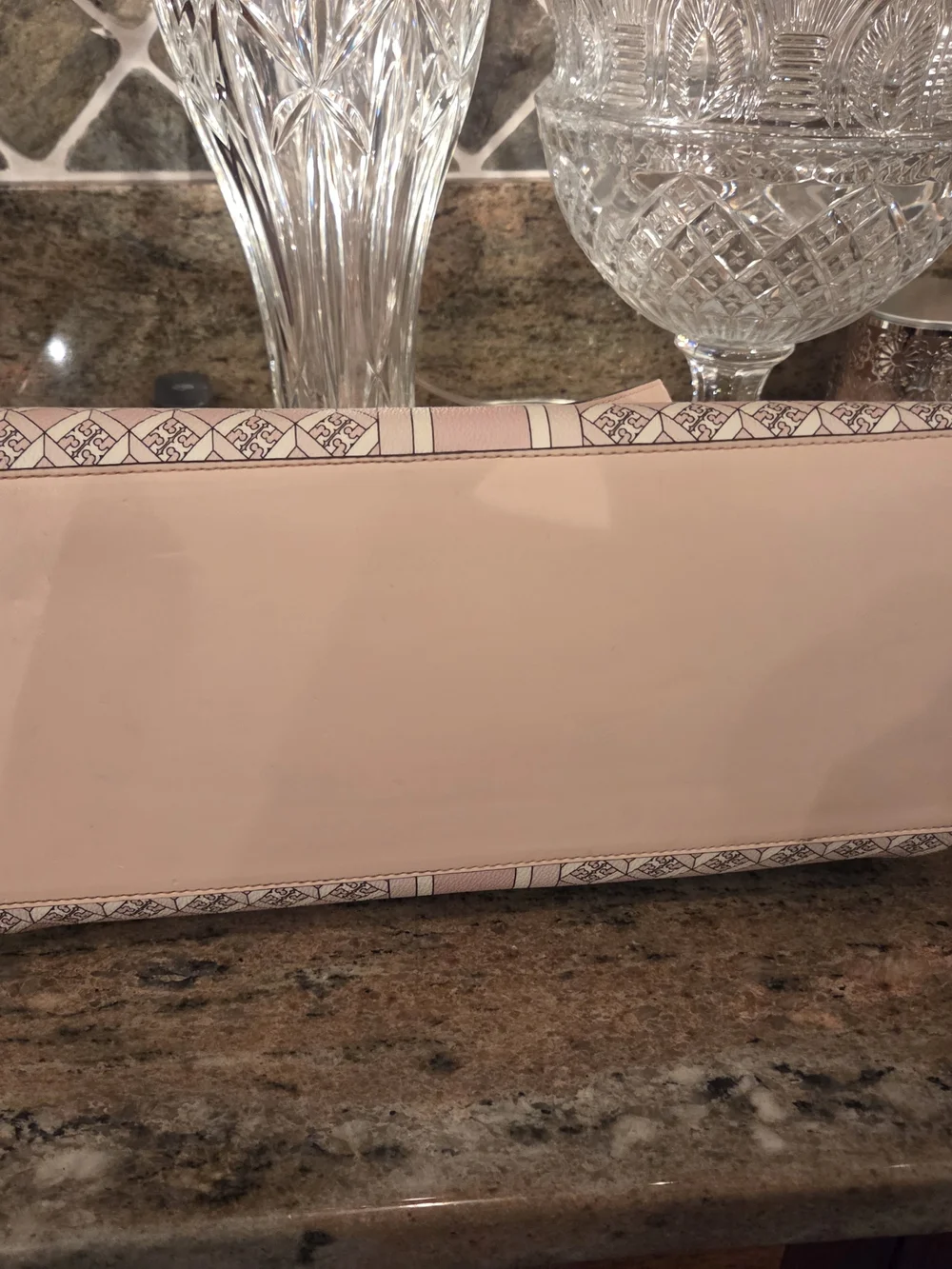 Tory Burch Blush Pink Logo-Print Tote with Coordinating Wallett